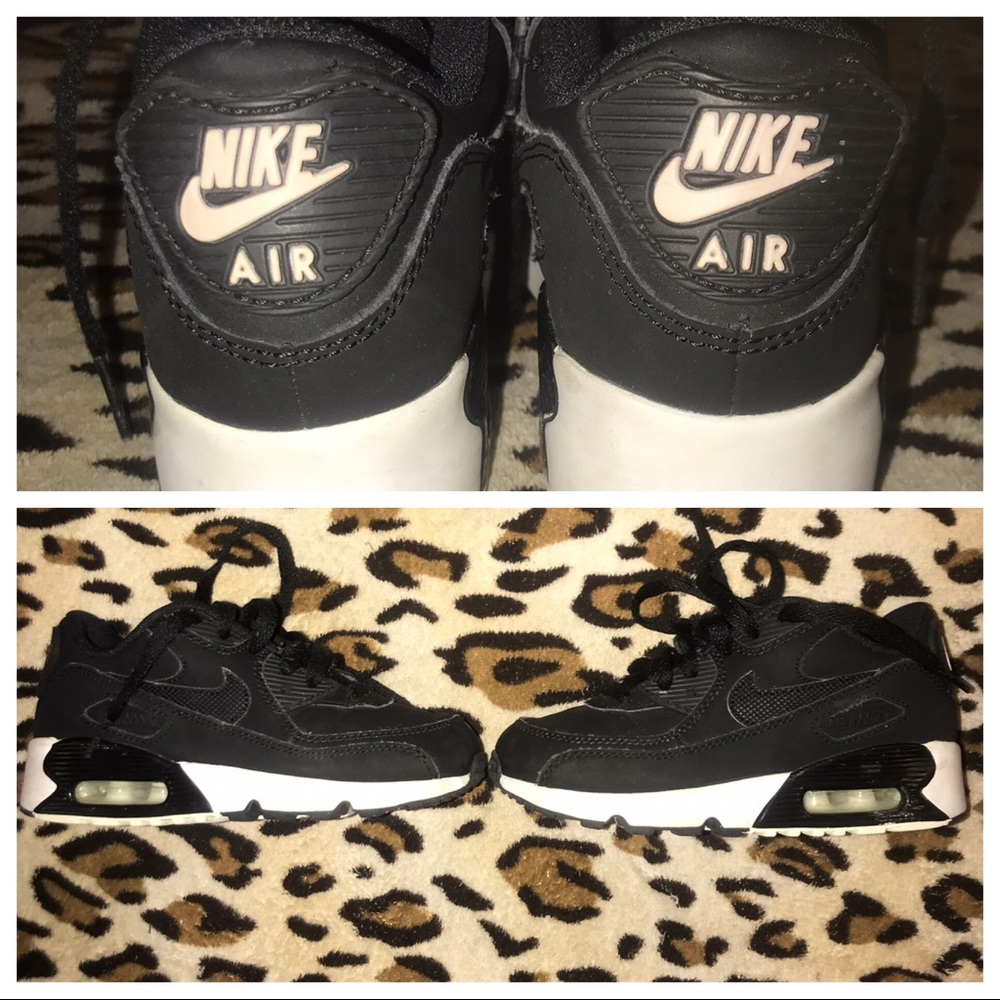 Black & White Air Max 90 (Kids) Size 12